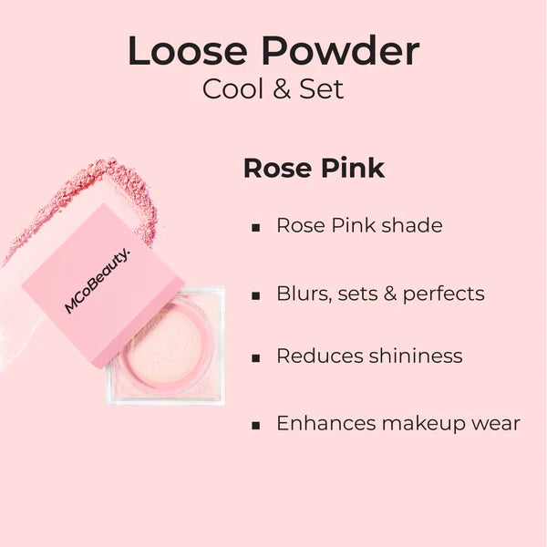 McoBeauty Loose Powder Cool & Set Rose Pink