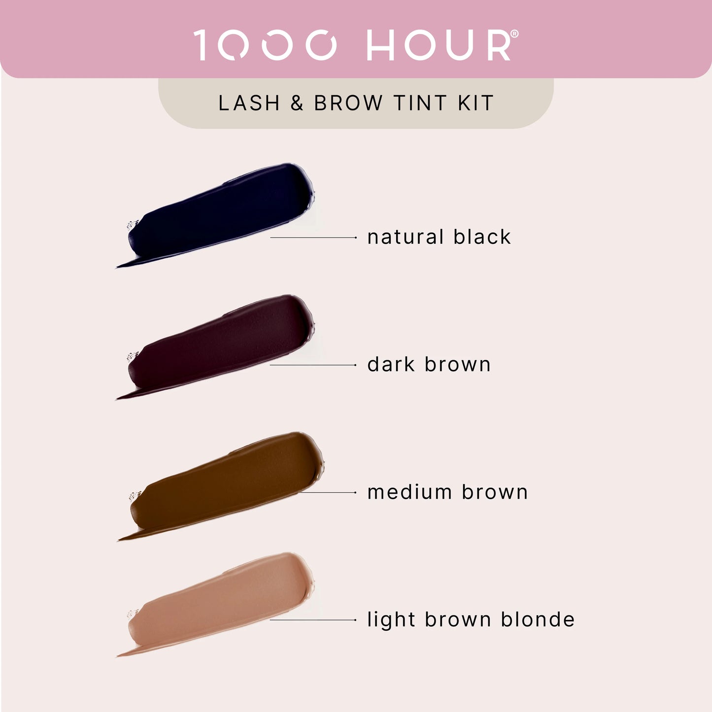 1000 Hour Lash & Brow Tint Kit Dark Brown