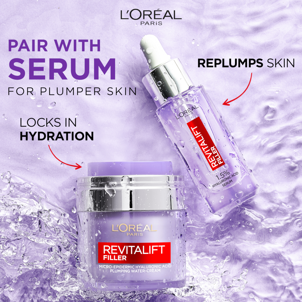 L'Oreal Revitalift Filler Hyaluronic Acid Plumping Water Cream