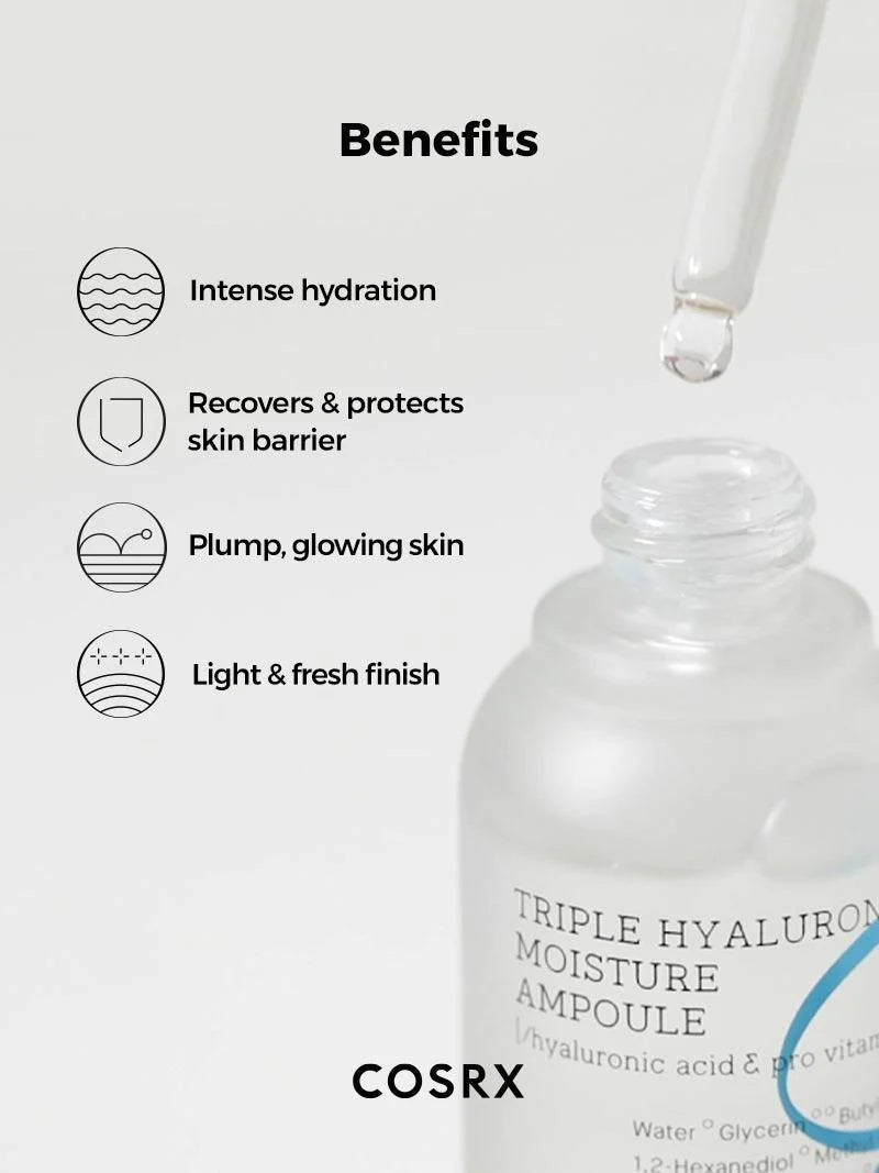 COSRX Hydrium Triple Hyaluronic Moisture Ampoule Serum